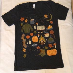 Fall Boho Images Bella Canvas T-Shirt Sz S NWOT